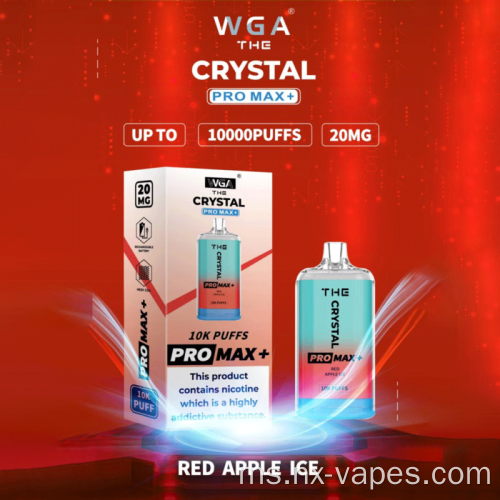 WGA Crystal Pro Max 10000 Vape Vape Borong